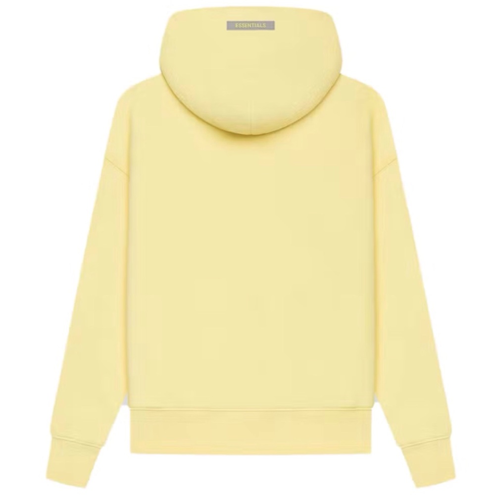 Essentials Fear of God Kids Pull-Over Hoodie Lemonade Size M (8) - Picture 2 of 10